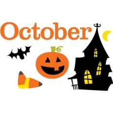 October embellishment or bulletin board art