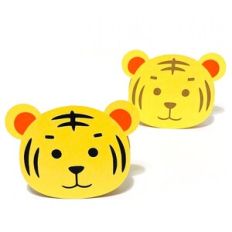 Tigar face die-cut card