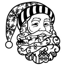 Christmas scene with Santa