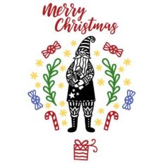 Merry Christmas Festive Santa