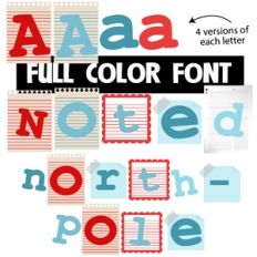 Noted Northpole Color Font
