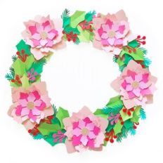 Poinsettia Wreath