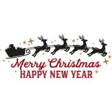 Merry Christmas Santa Sleigh
