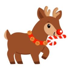 Rudolph the Reindeer with Candy Cane