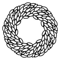line wreath