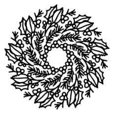 christmas line wreath