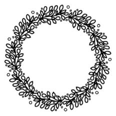 christmas line wreath