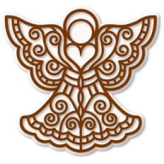 Angel Swirls Outline Overlay