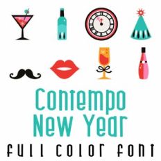 Contempo New Year Full Color Font