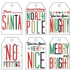 Mod Christmas Gift Tags