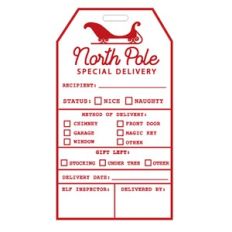 North Pole Delivery Tag