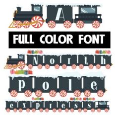 North Pole Express Color Font