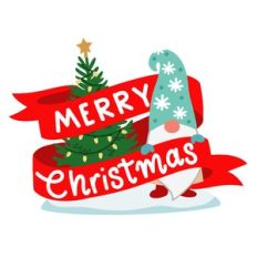 Merry Christmas Gnome Banner