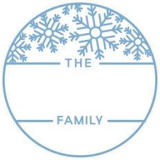 Snowflake Family Name Frame