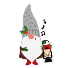 Gnome with a Christmas Lantern
