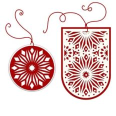 Star Flower Geometric Layered Gift Tags