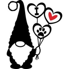 gnome and balloons