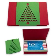 Chevron Tree Gift Card Holder