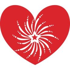 heart firework