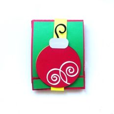 Christmas Ornament Matchbook Bag Topper