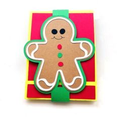 Gingerbread Man Matchbook Bag Topper