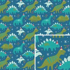 Dino Santa Pattern