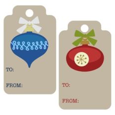 Gift Tags Ornaments