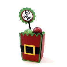 Santa Popcorn Box with Pick