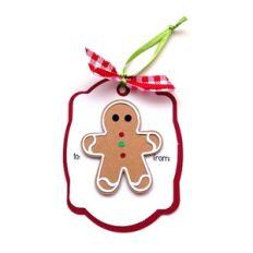 Gingerbread Man Christmas Tag