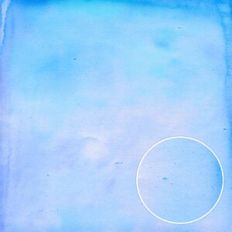 Cyan Blue Watercolor Monoprint Background Pattern