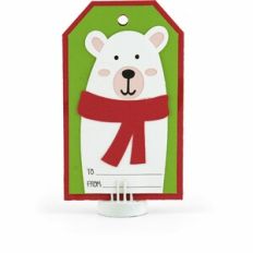 Christmas Tag Gift Card Holder Polar Bear