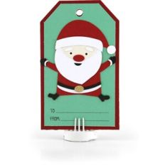Christmas Tag Gift Card Holder Santa