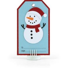 Christmas Tag Gift Card Holder Snowman