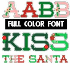 Kiss the Santa Color Font