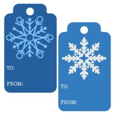 Gift Tags Snowflakes