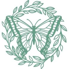 butterfly leaf wreath