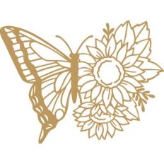 butterfly sunflower