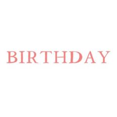 Birthday Word