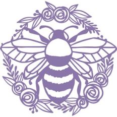 bee flower wreath