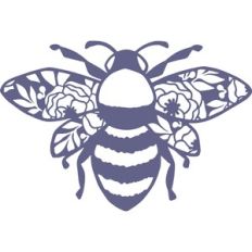 bee with floral wings