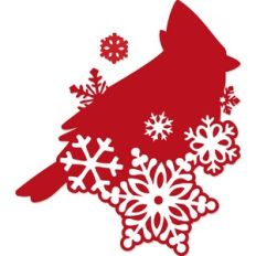 Winter Snowflake Cardinal