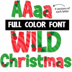 Wild Christmas Color Font