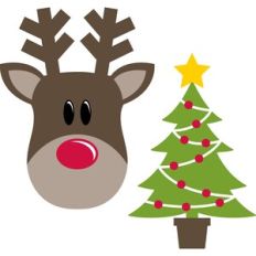 Reindeer and Christmas Tree