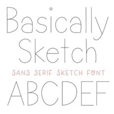 BFC Basically Simple Sketch Font