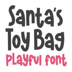 BFC Santa's Toy Bag Playful Bold Font