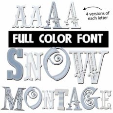 Snow Montage Color Font