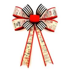 Bow 3D Large Eight Loops Streamers