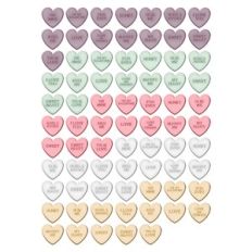 Sweets for My Sweet Valentines Candy Sentiment Hearts Print and Cut