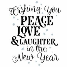 Wishing You Peace Love and Laughter In The New Year