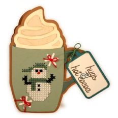 Card Snowman Stitched Cocoa Mug